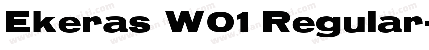 Ekeras W01 Regular字体转换